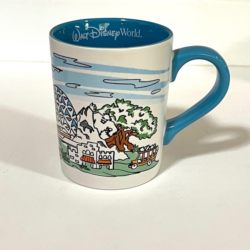 Walt Disney World Vintage 4 Parks Skyline Theme Coffee Mug
